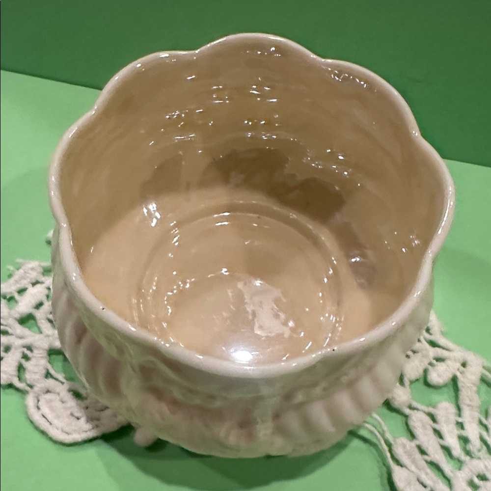 Belleek Creamer & Sugar Bowl Set-3rd Black Mark - Picture 5 of 7